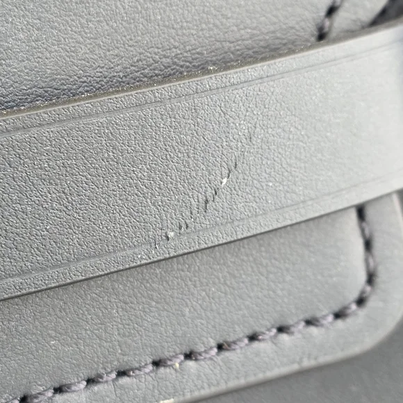 Michael Kors Hamilton Legacy Large Belted Blue Satchel - Picture 2 of 10